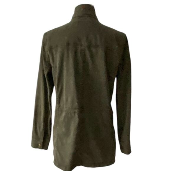 Lucky Brand Jacket Medium Fall Distressed Cargo Jacket Olive Military Utility - Picture 9 of 15